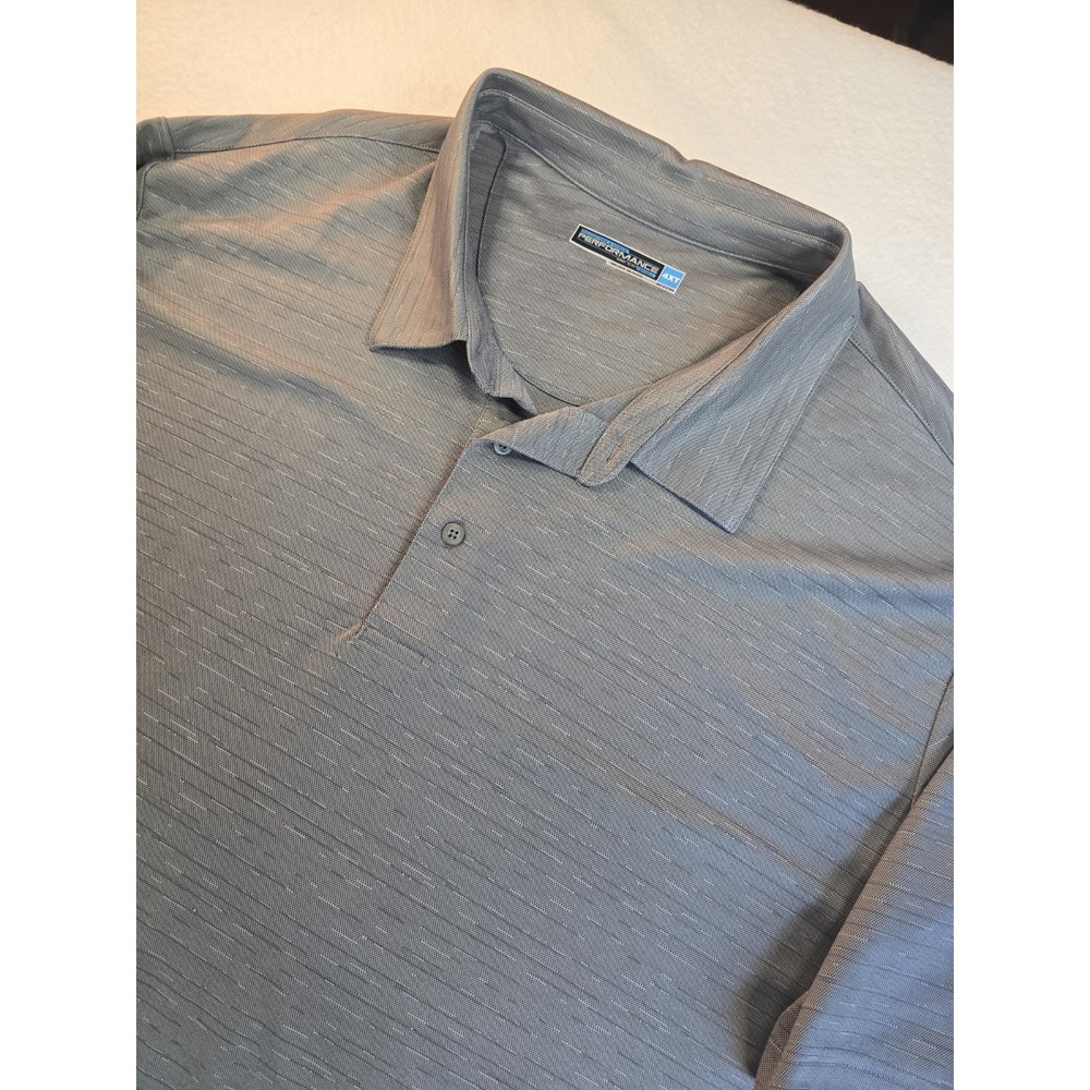 Roundtree & Yorke Polo Mens 4XT Tall Performance Abstract Heather Shirt